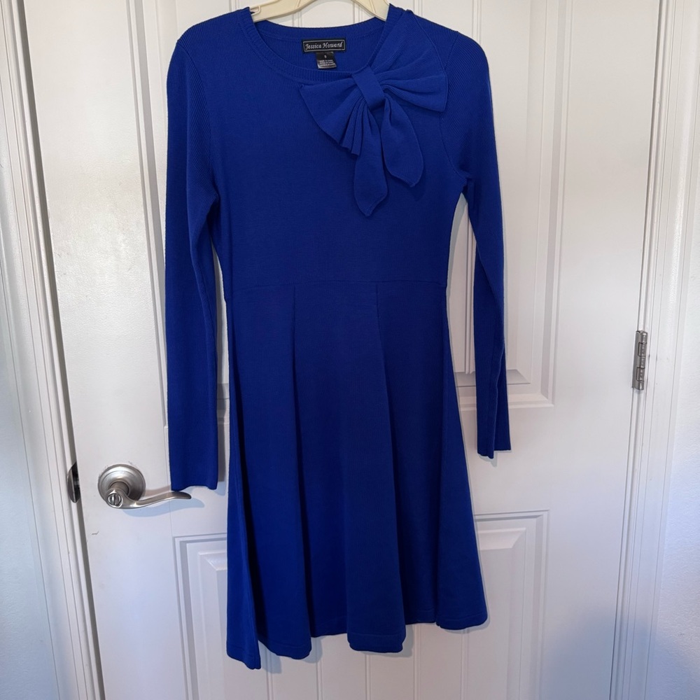 Jessica Howard Blue Sweater Dress, NWOT small